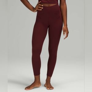 Lululemon EUC Size 4 Red Merlot Unlimit Leggings 25"
